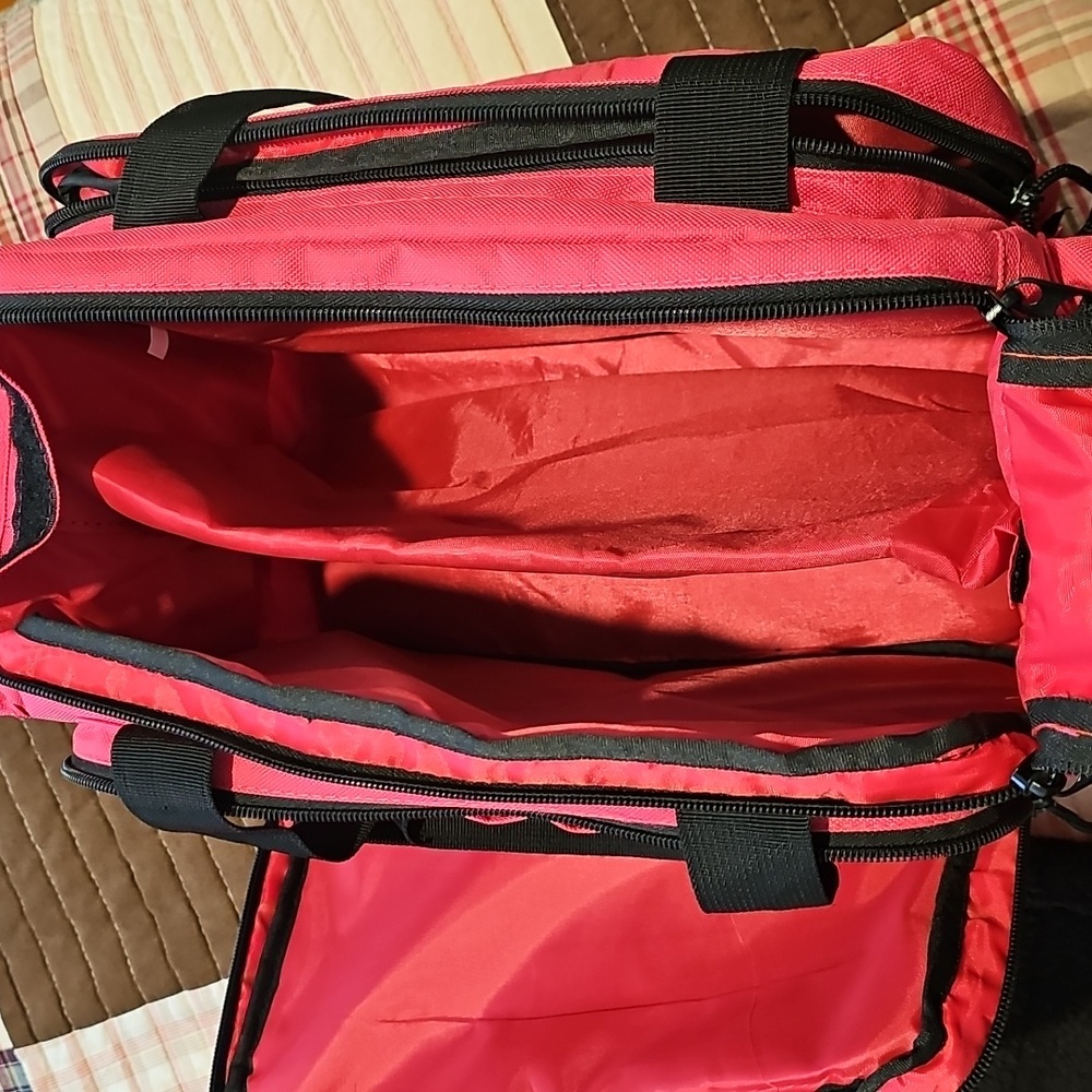 Vibrant Pink Rnage Tactical Bag with Black Stripes - Picture 7 of 10